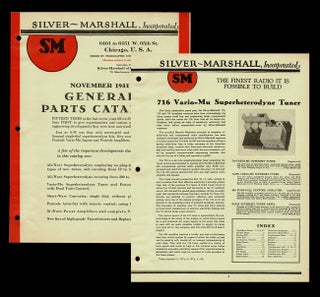 Item #701 Silver-Marshall, Inc. 1931 General Parts Catalogue (Superheterodyne, Radio, Short...