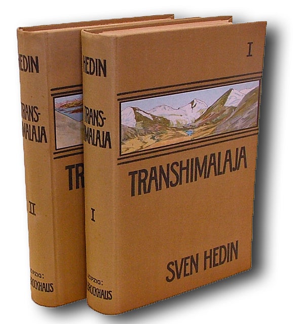 Item #859 Transhimalaja. Vol. 1 & 2 complete (Himalaya, Tibet). Sven Hedin.