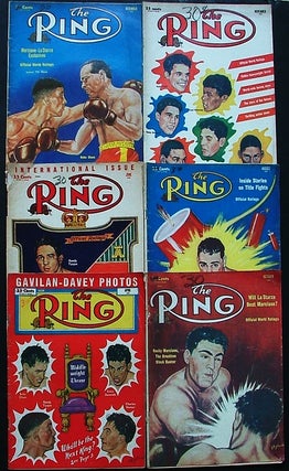 Item #953 The Ring. World's Foremost Boxing Magazine: April, June, August, October, November &...