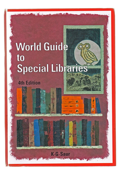 Item #958 World Guide to Special Libraries Volume 2 : M - Z and Index. Willemina van der Meer, Peter Schmidt.